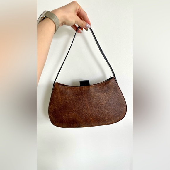 Vintage ETRO Paisley Zipped Shoulder Bag - Picture 3 of 10